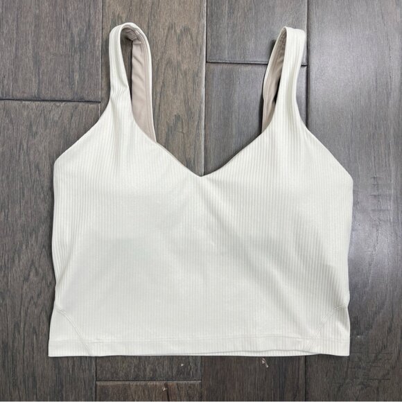 Lululemon Align Ribbed Tank Top *Shine Bone Radiate Transparent Foil - Picture 1 of 9